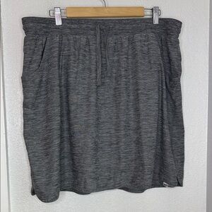 Duluth Trading Co Grey Heather Skort XXL Built-In Shorts Pockets Hiking Comfy